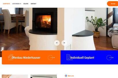 Webdesign Kunde Ofenbau Niederhauser