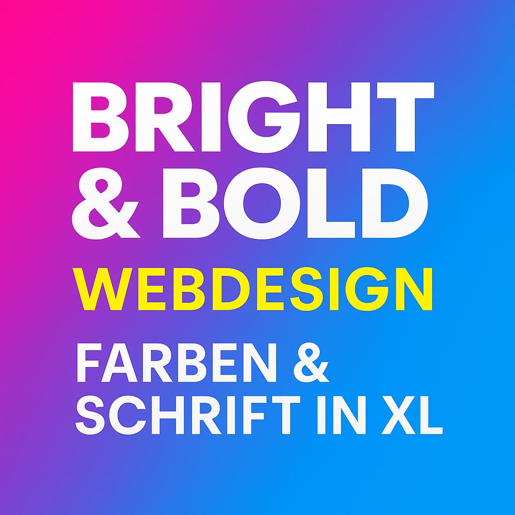 Bright & Bold: Farben und Schrift in XL